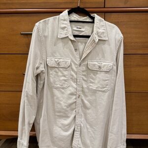 Buck Mason Cream Casual Button Down Shirt